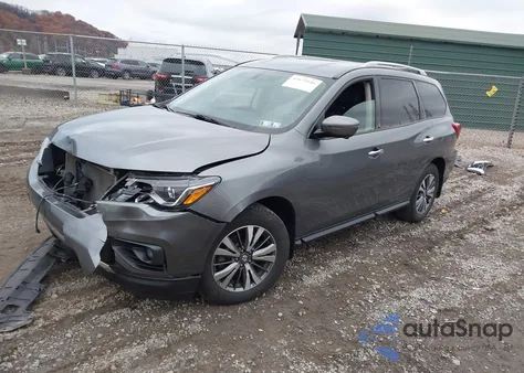 2018 Nissan Pathfinder Sl из США, поврежденный, VIN 5N1DR2MM8JC613477